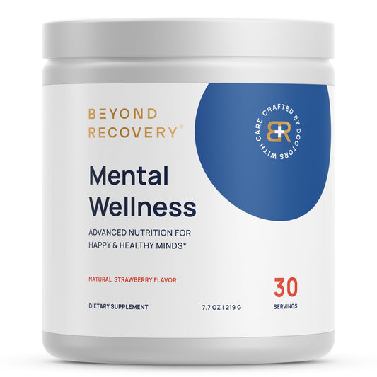 Beyond Recovery Mental Wellness Mood stress brain supplement vitamins lions mane brain health