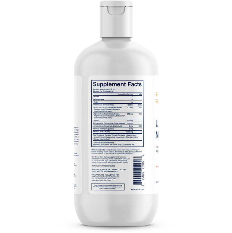 Beyond Recovery Plant Based Liquid Magnesium  Brain Stress