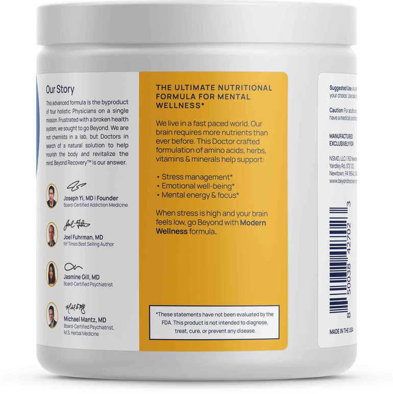 Beyond Recovery Mental Wellness Mood stress brain supplement vitamins
