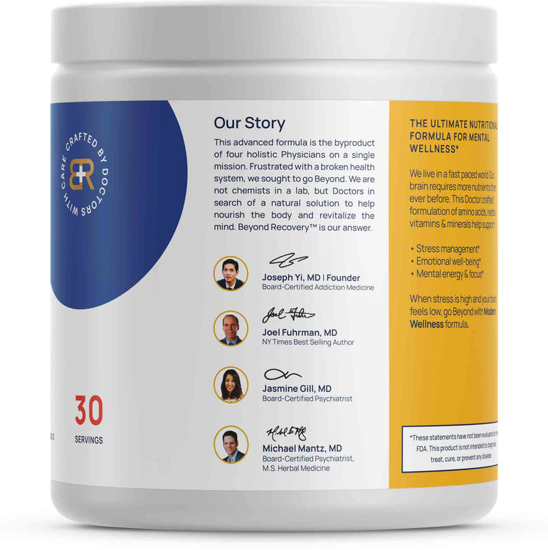 Beyond Recovery Mental Wellness Mood stress brain supplement vitamins