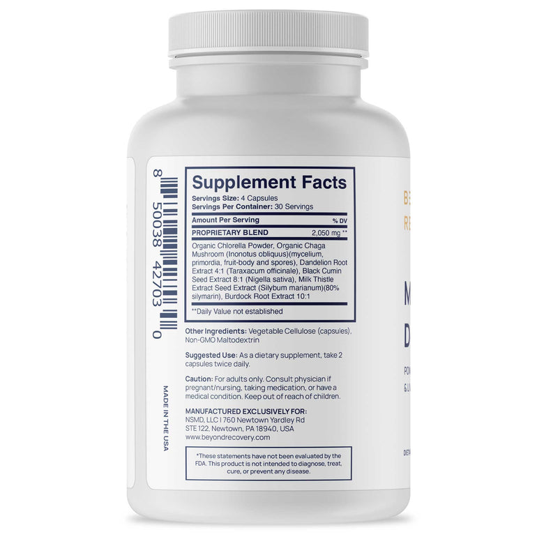Beyond Recovery Modern Detox Liver Cleanse Supplement Vitamin Doctors